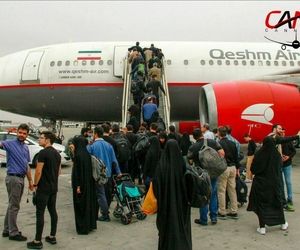 قشم ایر رکورد دار بالاترین جا به جایی زائرین اربعین حسینی شد