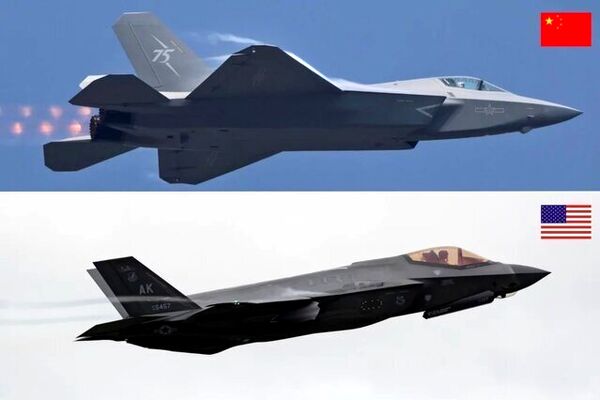 ورود رسانه‌ای جنگنده J 35A به صحنه قدرت هوایی چین / پاسخ پکن برای F-35 های آمریکایی