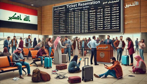 اختلال در سیستم رزرو بلیت پرواز و مشکلات مسافران عراقی