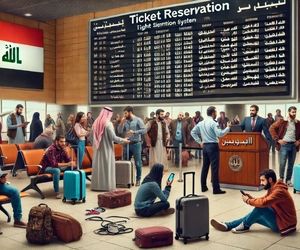 اختلال در سیستم رزرو بلیت پرواز و مشکلات مسافران عراقی