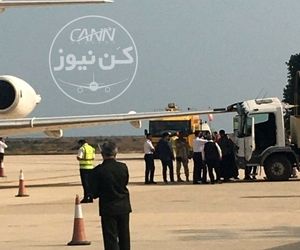 برخورد بال فوکر ۱۰۰ کارون در فرودگاه جزیره‌ خارگ