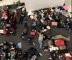 تصویری از وضعیت اسف‌بار فرودگاه بین‌المللی استانبول