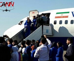 گالری تصاویر اولین پرواز هواپیمایی وارش از ساری به مشهد