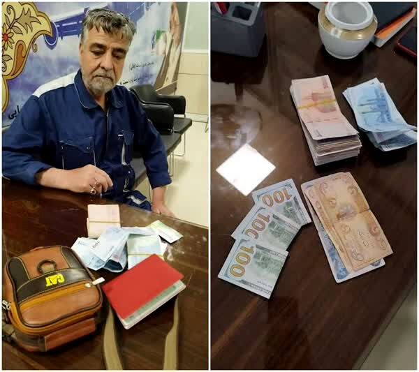 کارگر پاکدست فرودگاه، کیف پول ۷۲ میلیون‌تومانی را به صاحبش رساند
