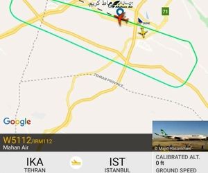 بازگشت پرواز تهران-استانبول ماهان به مبدا