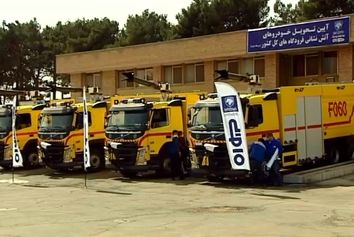 تحویل خودرو‌های آتش نشانی ساخت داخل، به فرودگاه‌ها