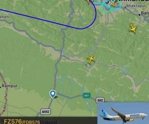 بویینگ ۷۳۷ فلای دوبی به فرودگاه کاتماندو بازنگشت