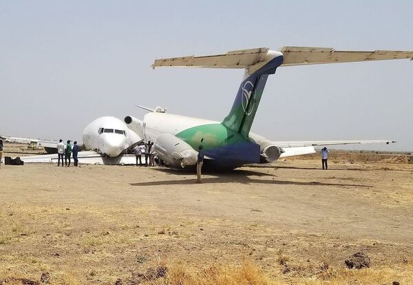 حادثه آفرینی بوئینگ شرکت هواپیمایی Safe Air در سودان جنوبی+تصاویر 