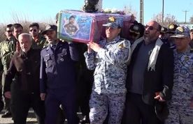 تشییع پیکر
 شهید سرتیپ خلبان فیروزمند در پایگاه نوژه همدان