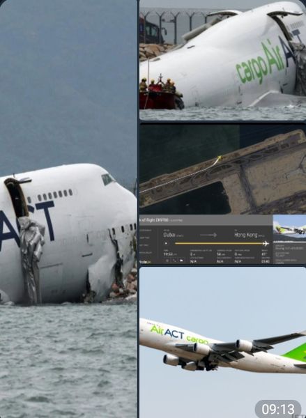 ۲ کشته بر اثر برخورد هواپیمای باری امارات با خودروی فرودگاه و خروج از باند