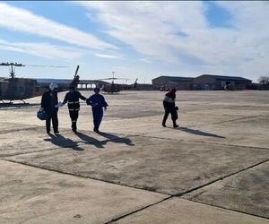 پرواز دو بالگرد اورژانس برای نجات دست کشاورز ماهنشانی