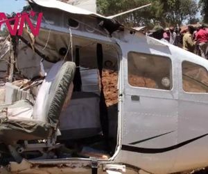 3 کشته در سانحه سقوط هواپیما در بزرگراهی در کنیا +تصاویر
