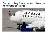 هواپیمایی دلتا
 توزیع میان‌وعده رایگان را متوقف کرد
