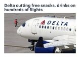 هواپیمایی دلتا
 توزیع میان‌وعده رایگان را متوقف کرد