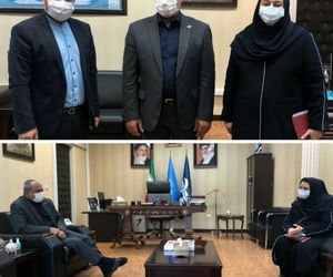 دیدار دکتر شرفبافی مدیرعامل هواپیمایی کیش با کاپیتان زنگنه رئیس سازمان هواپیمایی کشوری