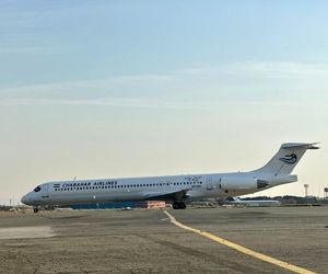 بازگشت هواپیمای بوئینگ MD82 ملکی هواپیمایی چابهار به ناوگان عملیاتی پس از پایان اورهال با تکیه بر توان داخلی