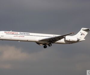 تغییر مسیر MD82 زاگرس
