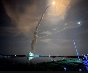 تصاویر ناسا از لحظه پرتاب موشک ماه
