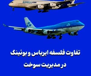 تفاوت فلسفه ایرباس و بوئینگ در مدیریت سوخت