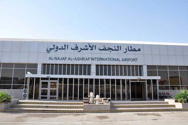 فرود اولین هواپیما در فرودگاه نجف اشرف از زمان آغاز شیوع کرونا