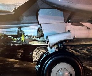 برخورد هواپیمای بوئینگ با خودروی فرودگاهی در ریودوژانیرو +عکس و فیلم