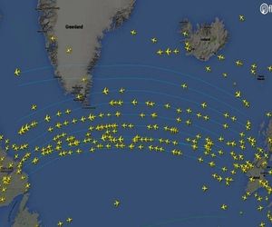 چرا هواپیماها به جای طی نمودن مسیری مستقیم مسیری منحنی شکل را می‌پیمایند؟