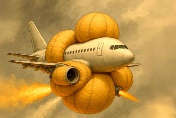 ایربگ‌های غول‌پیکر که برای هواپیما طراحی شدند!