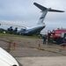 فرود اضطراری هواپیمای نظامی IL-76 روسیه در فرودگاه چرماشانکا کراسنویارسک