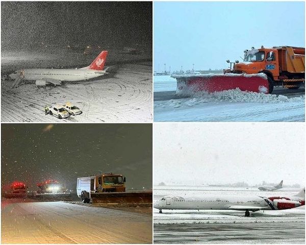 تمام پروازها همزمان با بارش 
۲۰ ساعته برف بدون اختلال انجام شد