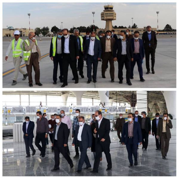 بازدید عضو هیات مدیره و راهبر عملیات فرودگاهی از فرودگاه شهید بهشتی اصفهان