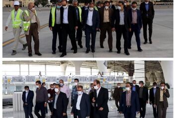 بازدید عضو هیات مدیره و راهبر عملیات فرودگاهی از فرودگاه شهید بهشتی اصفهان