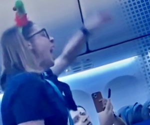 دفاع جانانه مهماندار بریتیش ایرویز از مسافران ایرانی
