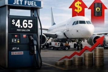 قیمت هر تن سوخت جت ۱۵۰۰ دلار شد
