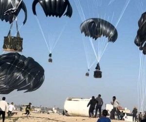 بر اثر سقوط اشتباه بسته‌های کمکی از هواپیما در غزه ۱۸ نفر جان باخته‌اند