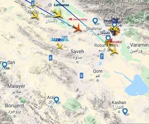 بازگشت پرواز تهران-استانبول قشم‌ایر به مبدا 