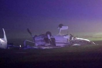 سقوط هواپیمای سبک در اشتوتگارت +عکس