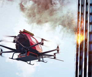 پهپادهای آتش‌نشان بزودی به‌کار گرفته می‌شوند

