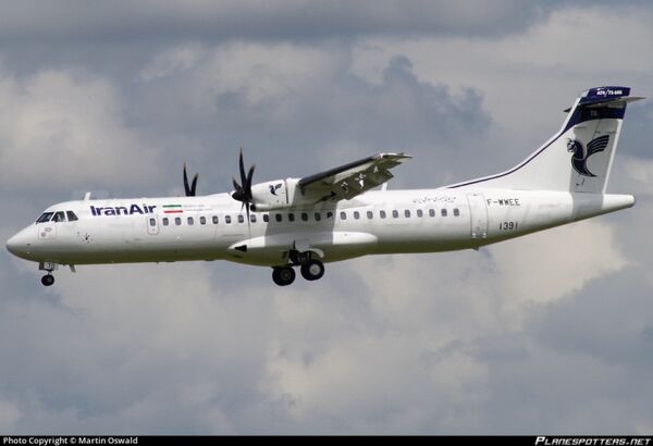 هواپیمای ATR 72-600 در آسمان ایران