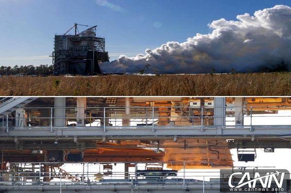 اولین آزمایش موتور RS-25 توسط ناسا