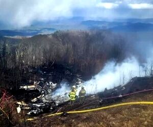 سقوط یک جت شخصی در ویرجینیا آمریکا