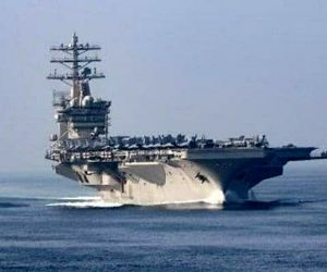 ناو هواپیمابر آمریکایی نیمیتز از خلیج فارس خارج می‌شود

