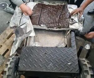 کشف ۱۶ کیلو تریاک در دستگاه بلال تنوری!