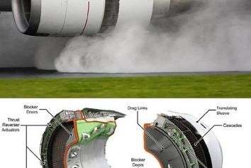 سیستم رانش معکوس سیستمی است که با تغییر زاویه گازهای خروجی موتور به کاهش سرعت هواپیما در هنگام فرود کمک می‌کند.