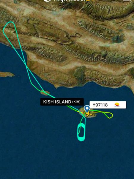 نقص فنی پرواز کیش ایر 