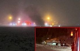 سقوط جت خصوصی در آمریکا با ۸ سرنشین