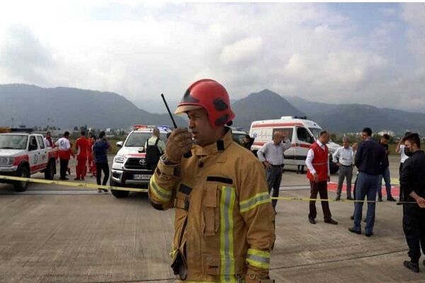 برگزاری تمرین کامل طرح اضطراری در فرودگاه شهدای رامسر