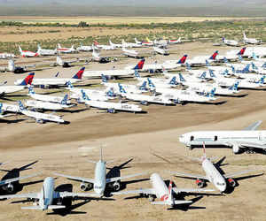 ۹۵۰۰ هواپیما در پارکینگ کرونا
