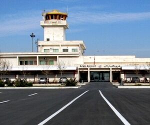 برگزاری مانور حریق در فرودگاه اراک