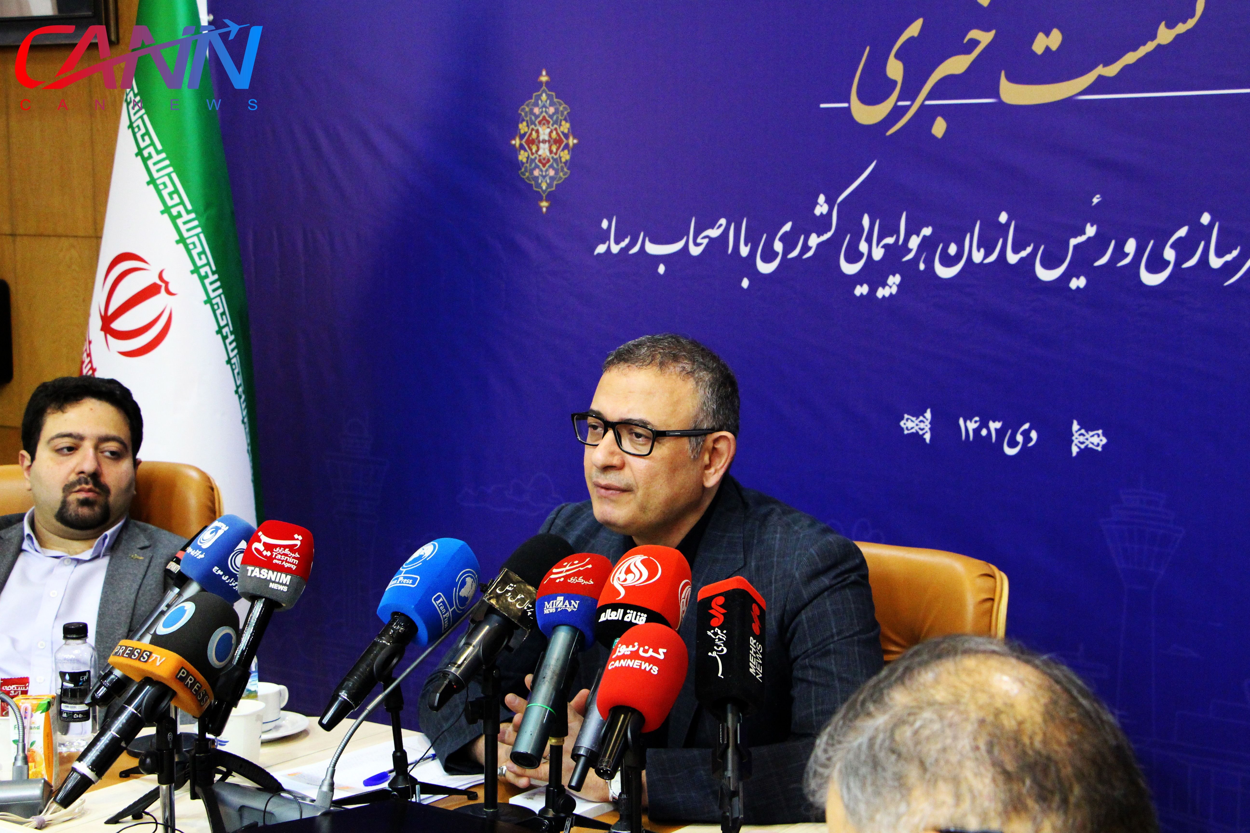 گزارش تصویری از اولین نشست خبری رییس سازمان هواپیمایی کشوری با اصحاب رسانه