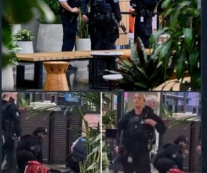 درگیری و تیراندازی سهوی پلیس در فرودگاه سیدنی استرالیا گلوله به دیوار یک کافی‌شاپ خورد